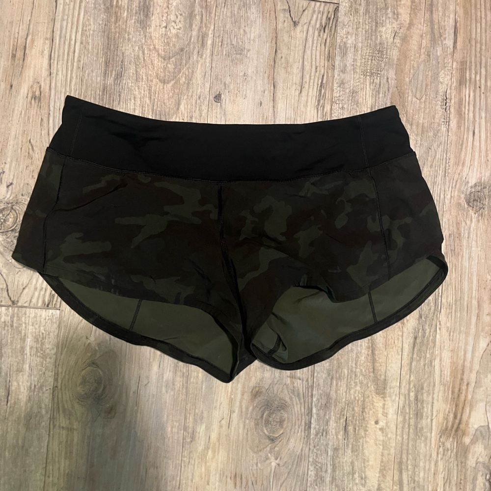 Lulu Green Camo Shorts